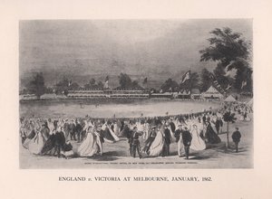 मेलबोर्न, ऑस्ट्रेलिया में इंग्लैंड v विक्टोरिया, जनवरी 1862 1912 द्वारा अज्ञात