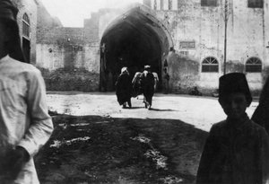 बगदाद बाजार, मेसोपोटामिया, WWI, 1918 का प्रवेश द्वारा अज्ञात