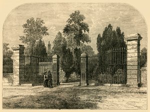 ब्रॉम्पटन कब्रिस्तान में प्रवेश, c1876। द्वारा अज्ञात