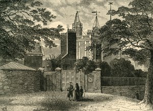 ग्रीनविच वेधशाला में प्रवेश, 1840 में, c1878। द्वारा अज्ञात