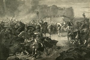 रोम में बेलिसियस का प्रवेश, 536 ई।, 1890। द्वारा अज्ञात