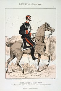 नेशनल गार्ड के जनरल स्टाफ, पेरिस की घेराबंदी, फ्रेंको-प्रशिया युद्ध, 1870-1871। द्वारा अज्ञात