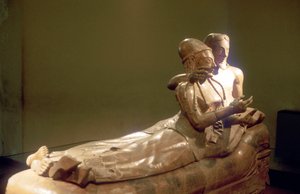 Etruscan sarcophagus with reclining couple, Cerveteri, इटली, 6 ठी शताब्दी ई.पू. द्वारा अज्ञात