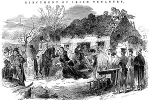 बेदखल आयरिश किसान परिवार, 1848 द्वारा अज्ञात