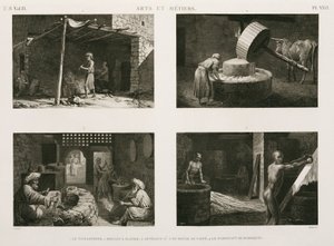 निर्माण, अन्य विभिन्न कुटीर उद्योग, मिस्र, c 1798 द्वारा अज्ञात