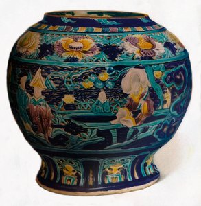 Fahua जार ओपनवर्क डिजाइन के साथ आठ Daoist Immortals, c1550 दिखा रहा है द्वारा अज्ञात