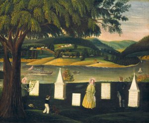 पारिवारिक कब्रिस्तान, सी. 1840. द्वारा अज्ञात