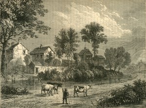 रीजेंट्स पार्क में फार्म, 1750, सी 1876। द्वारा अज्ञात