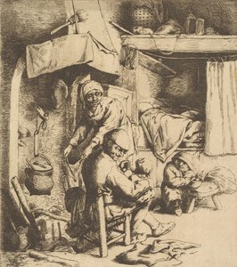 फादर फीडिंग चाइल्ड, 1610-85। द्वारा अज्ञात