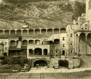 फेल्सनट्रेस्चुले, साल्ज़बर्ग, ऑस्ट्रिया, c1935 में फॉस्ट टाउन। द्वारा अज्ञात