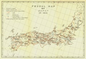 1615, 1903 में जापान का सामंती मानचित्र। द्वारा अज्ञात