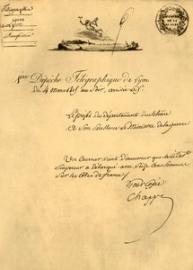 4 मार्च 1815, 1921 को ल्योन से पहला टेलीग्राफ डिस्पैच। द्वारा अज्ञात
