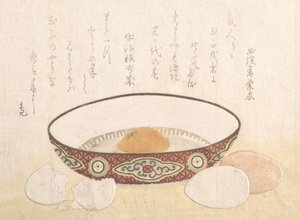 अंडे के साथ चपटा कटोरा, शायद 1813। द्वारा अज्ञात