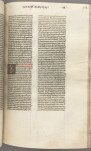 FOL। 184r, एज्रा II, ऐतिहासिक प्रारंभिक ई, एक पुजारी एक वेदी, सी। 1275-1300। द्वारा अज्ञात
