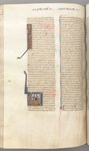 FOL। 292v, यिर्मयाह, ऐतिहासिक प्रारंभिक वी, यिर्मयाह का पत्थर, सी। 1275-1300। द्वारा अज्ञात