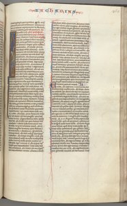 FOL। 365r, Zachariah, हिस्ट्रीशीटेड प्रारंभिक I, Zachariah एक स्क्रॉल के साथ खड़ा है, सी। 1275-1300। द्वारा अज्ञात