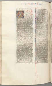 FOL। 368v, मलाची, ऐतिहासिक प्रारंभिक ओ, मलाची एक स्क्रॉल के साथ बैठा है, सी। 1275-1300। द्वारा अज्ञात