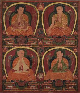 फोर सीटेड मास्टर्स, सी। 1450। द्वारा अज्ञात