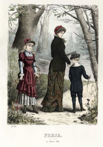 फ्रेजा- सचित्र स्कैंडिनेवियाई फैशन पत्रिका 1881, चित्रण संख्या 8 द्वारा अज्ञात