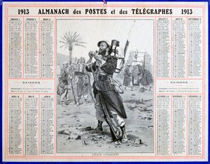 फ्रांसीसी विदेशी सेना, 1913 द्वारा अज्ञात