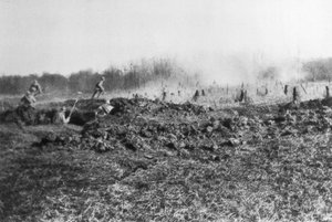 सोमे और ओइस, पिकार्डी, फ्रांस, 1918 के बीच फ्रांसीसी जवाबी हमला द्वारा अज्ञात