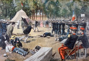 फ्रांसीसी सैन्य युद्धाभ्यास: प्राथमिक चिकित्सा कार्यकर्ता, 1897 द्वारा अज्ञात