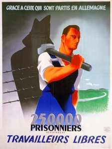 जर्मनी के पोस्टर के लिए फ्रांसीसी कार्यकर्ता, 1943