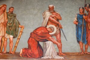 सेंट पॉल चर्च में फ्रेस्को: सेंट पॉल की शहादत, ल्यों, फ्रांस द्वारा अज्ञात