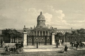बेथलेहम अस्पताल का फ्रंट व्यू, c1876। द्वारा अज्ञात