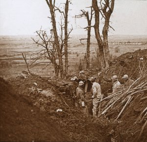 फ्रंट लाइन, लेस gesपारेज, उत्तरी फ्रांस, c1914-c1918। द्वारा अज्ञात