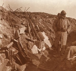 फ्रंट लाइन, वाओक्विस, उत्तरी फ्रांस, c1914-c1918 द्वारा अज्ञात