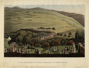 9 मई 1821, 1828 को नेपोलियन बोनापार्ट का अंतिम संस्कार जुलूस द्वारा अज्ञात