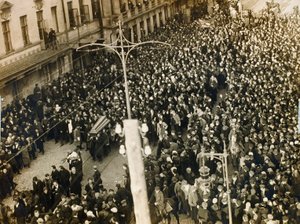 कवि वालेरी ब्रायसोव, मास्को, यूएसएसआर का अंतिम संस्कार, 12 अक्टूबर 1924 द्वारा अज्ञात