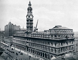 जनरल पोस्ट ऑफिस, सिडनी, c1900। द्वारा अज्ञात