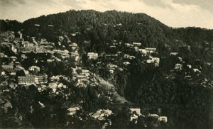 जक्को, सिमला का सामान्य दृश्य, c1918-c1939। द्वारा अज्ञात