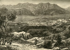 स्पार्टा का सामान्य दृश्य, बहाल, 1890। द्वारा अज्ञात