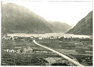 सामान्य दृश्य, ओडडे, नॉर्वे, 1895। द्वारा अज्ञात
