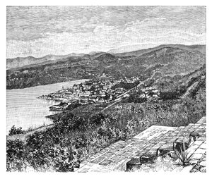 Castries, सेंट लूसिया द्वीप, c1890 का सामान्य दृश्य द्वारा अज्ञात