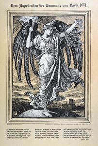 पेरिस कम्यून का जर्मन रूपक, 1871। द्वारा अज्ञात