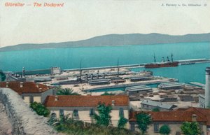 जिब्राल्टर - द डॉकयार्ड, 1900 द्वारा अज्ञात