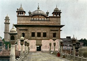 स्वर्ण मंदिर, अमृतसर, पंजाब, भारत, c1890 द्वारा अज्ञात