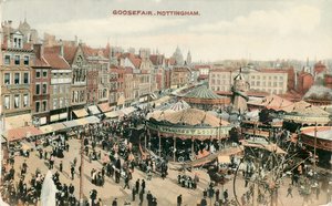 हंस मेला, मार्केट प्लेस, नॉटिंघम, नॉटिंघमशायर, 1907 द्वारा अज्ञात
