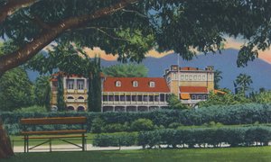 गवर्नर्स रेजिडेंस, त्रिनिदाद, BWI, c1940s। द्वारा अज्ञात