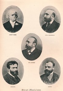 महान संगीतकार - प्लेट VIII।, 1895 द्वारा अज्ञात