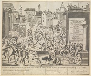 मिलान का महान प्लेग, 1630, सीए 1835 द्वारा अज्ञात