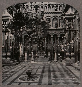 यूनानी कैथेड्रल, होली सेपुलचर चर्च, यरूशलेम, c1900 में द्वारा अज्ञात