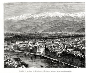 बेलेडोने रेंज, फ्रांस, 1886 से ग्रेनोबल द्वारा अज्ञात