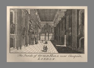 गिल्ड हॉल इंटीरियर, 1886। द्वारा अज्ञात