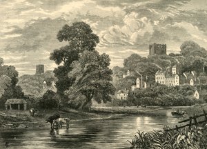 गिल्डफोर्ड। नदी से, 1898 में। द्वारा अज्ञात