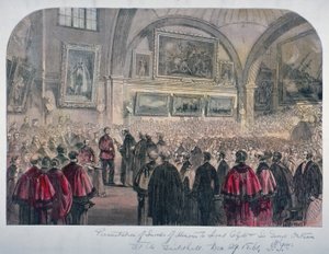 गिल्डहॉल काउंसिल चैंबर, सिटी ऑफ़ लंदन, 1861 द्वारा अज्ञात